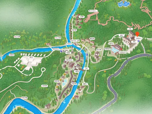 汾阳结合景区手绘地图智慧导览和720全景技术，可以让景区更加“动”起来，为游客提供更加身临其境的导览体验。